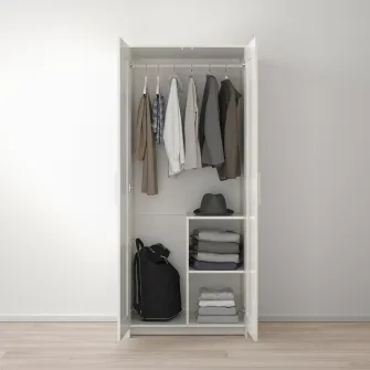 IKEA BRIMNES Dulap 2 usi, alb, 78x190 cm