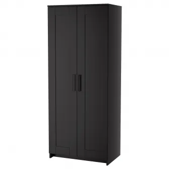 IKEA BRIMNES Dulap 2 usi, negru, 78x190 cm