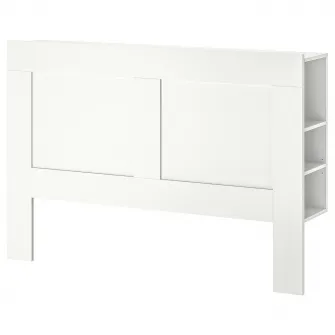 IKEA BRIMNES Tablie cu spatiu depozitare, alb, 140 cm
