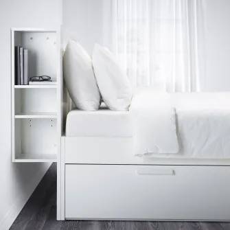 IKEA BRIMNES Mobilier dormitor, set 2 piese, alb, 180x200 cm