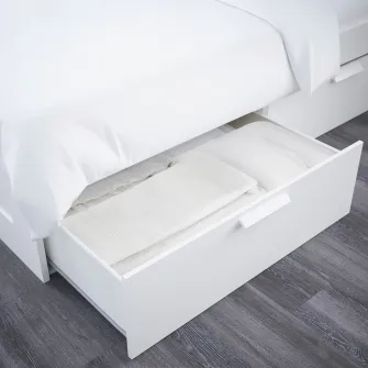 IKEA BRIMNES Mobilier dormitor, set 2 piese, alb, 180x200 cm