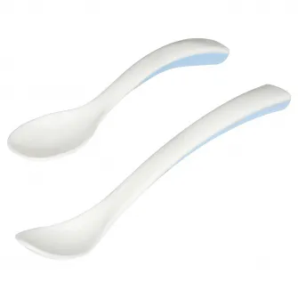 IKEA BÖRJA Lingura bebe, alb/albastru