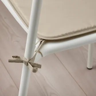 IKEA BRÄMÖN Perna scaun, gri-bej interior/exterior, 34x34x1.0 cm