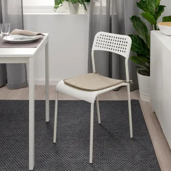 IKEA BRÄMÖN Perna scaun, gri-bej interior/exterior, 34x34x1.0 cm