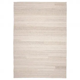 IKEA BRÖNDEN Covor, fir scurt, lucrat manual bej, 170x240 cm