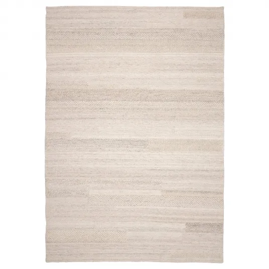 IKEA BRÖNDEN Covor, fir scurt, lucrat manual bej, 133x195 cm