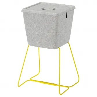 IKEA BRÄNNBOLL Cos, gri/galben, 30x33x30 cm