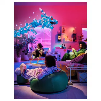 IKEA BRÄNNBOLL Scaun de gaming, Knisa albastru stralucitor