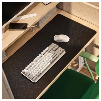 IKEA BRÄNNBOLL Suport mouse de gaming, negru/cu model, 90x40 cm