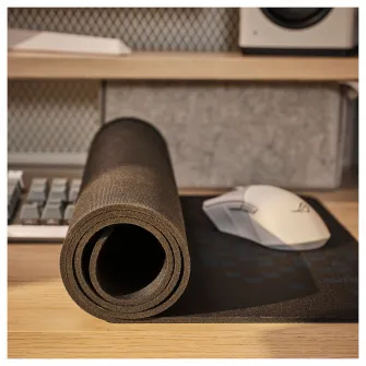 IKEA BRÄNNBOLL Suport mouse de gaming, negru/cu model, 90x40 cm
