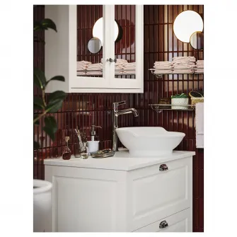 IKEA BROFJÄRDEN Set accesorii baie, 3 piese, gri