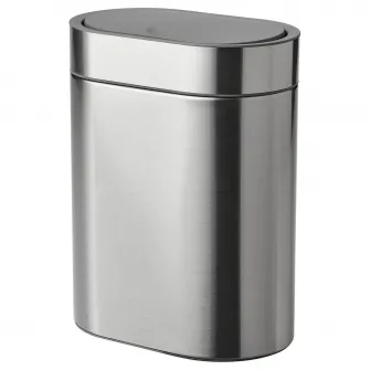 IKEA BROGRUND Cos gunoi, inox, 4 l