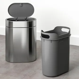IKEA BROGRUND Cos gunoi, inox, 4 l