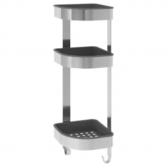 IKEA BROGRUND Etajera colt, inox, 19x58 cm