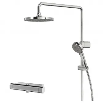 IKEA BROGRUND Set dus/termostat, cromat
