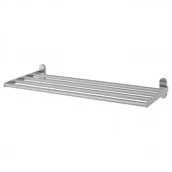 IKEA BROGRUND Polita+bara prosoape, inox, 67x27 cm
