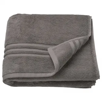 IKEA BROKGLIM Prosop baie, gri, 70x140 cm