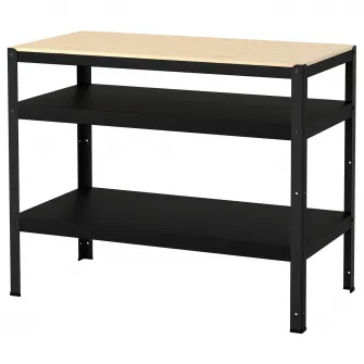 IKEA BROR Masa lucru, negru/placaj pin, 110x55 cm