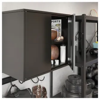 IKEA BROR Corp 2usi, negru, 76x40x66 cm