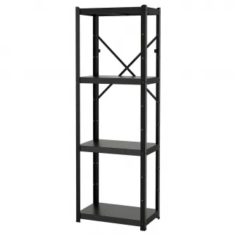 IKEA BROR Etajera, negru, 65x40x190 cm