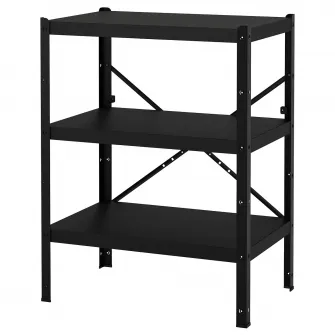 IKEA BROR Etajera, negru, 85x55x110 cm