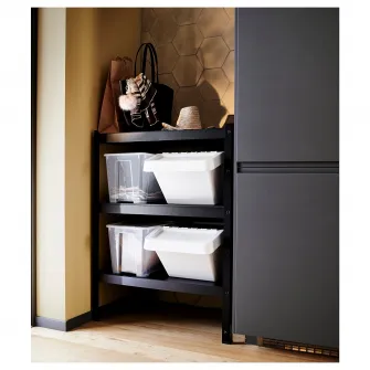 IKEA BROR Etajera, negru, 85x55x110 cm