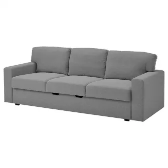 IKEA BÅRSLÖV Canapea extensibila 3 locuri, Tibbleby bej/gri