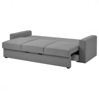 IKEA BÅRSLÖV Canapea extensibila 3 locuri, Tibbleby bej/gri