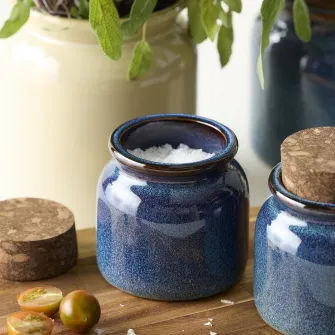 IKEA BRUGDHAJ Borcan cu capac, albastru, 0.3 l