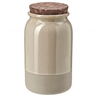 IKEA BRUGDHAJ Borcan cu capac, bej, 1.2 l
