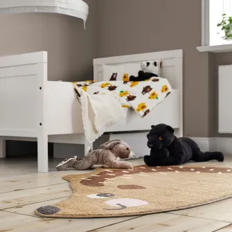 IKEA BRUMMIG Covor, forma arici/maro, 94x150 cm