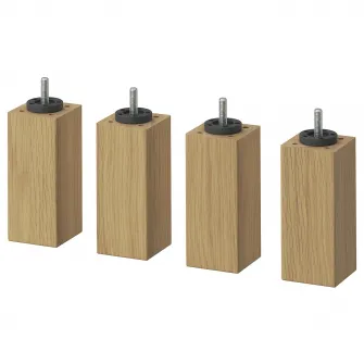 IKEA BURFJORD Picior, aspect stejar, 12.5 cm