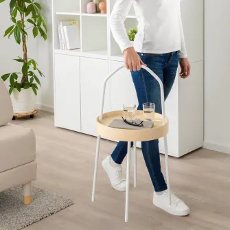 IKEA BURVIK Masuta cafea, alb, 38 cm