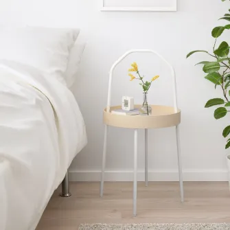IKEA BURVIK Masuta cafea, alb, 38 cm