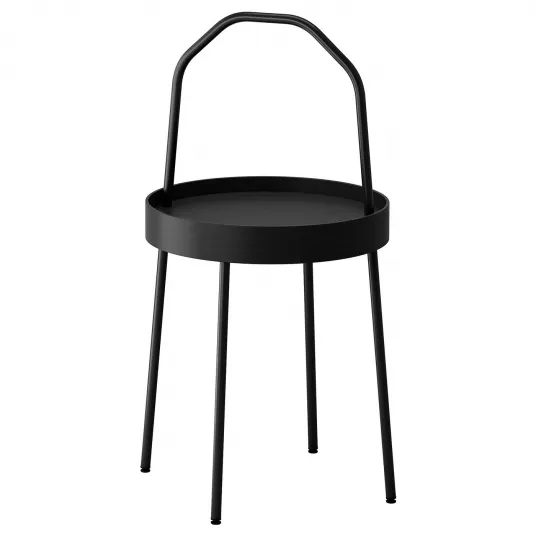 IKEA BURVIK Masuta cafea, negru, 38 cm