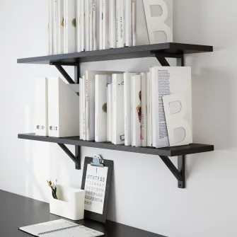 IKEA BUSBASSE Suport carti, alb