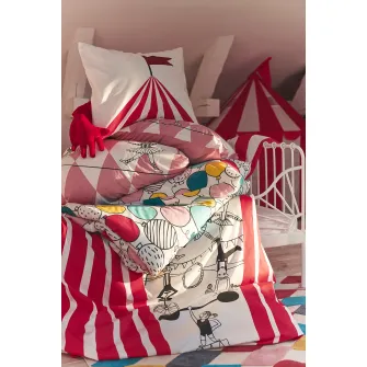 IKEA BUSENKEL Covor, model arlechin/multicolor, 130x160 cm