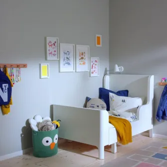 IKEA BUSUNGE Pat extensibil, alb, 80x200 cm