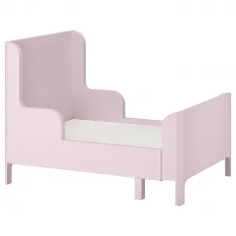 IKEA BUSUNGE Pat extensibil, roz deschis, 80x200 cm