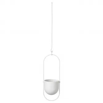 IKEA CHILISTRÅN Ghiveci suspendat, interior/exterior alb, 12 cm