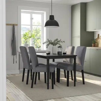 IKEA DANDERYD Masa, negru, 130x80 cm