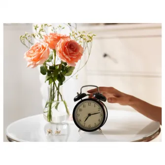 IKEA DEKAD Ceas cu alarma, negru, 10 cm