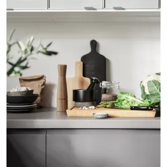 IKEA ÄDELSTEN Mojar+pistil, marmura negru