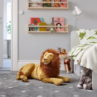IKEA DJUNGELSKOG Jucarie de plus, leu