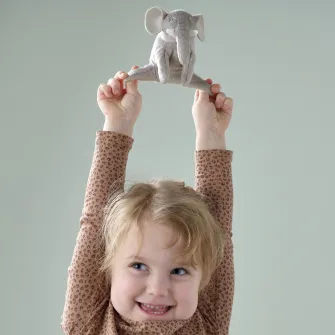 IKEA DJUNGELSKOG Jucarie de plus, mini/elefant, 12 cm