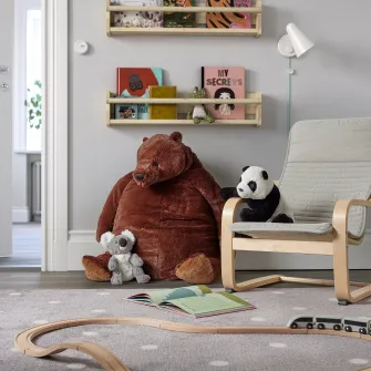 IKEA DJUNGELSKOG Jucarie de plus, urs brun