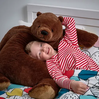 IKEA DJUNGELSKOG Jucarie de plus, urs brun