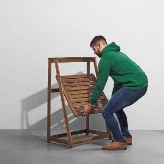 IKEA DJUPÖN Masa plianta, maro