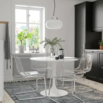 IKEA DOCKSTA Masa, alb/alb, 103 cm