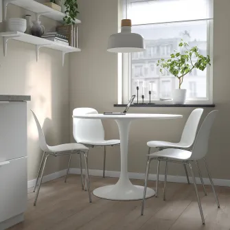 IKEA DOCKSTA Masa, alb/alb, 103 cm